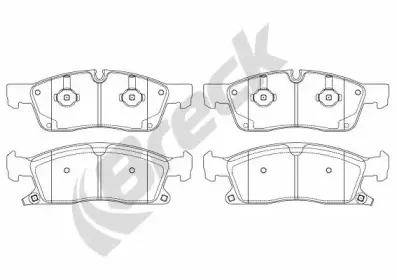 Комплект тормозных колодок, дисковый тормоз BRECK купить